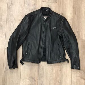 Medium Castle Streetwear genuine leather motorcycle jacket